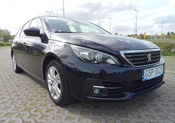 Peugeot 308 cena 51900 przebieg: 83700, rok produkcji 2019 z Sopot małe 379